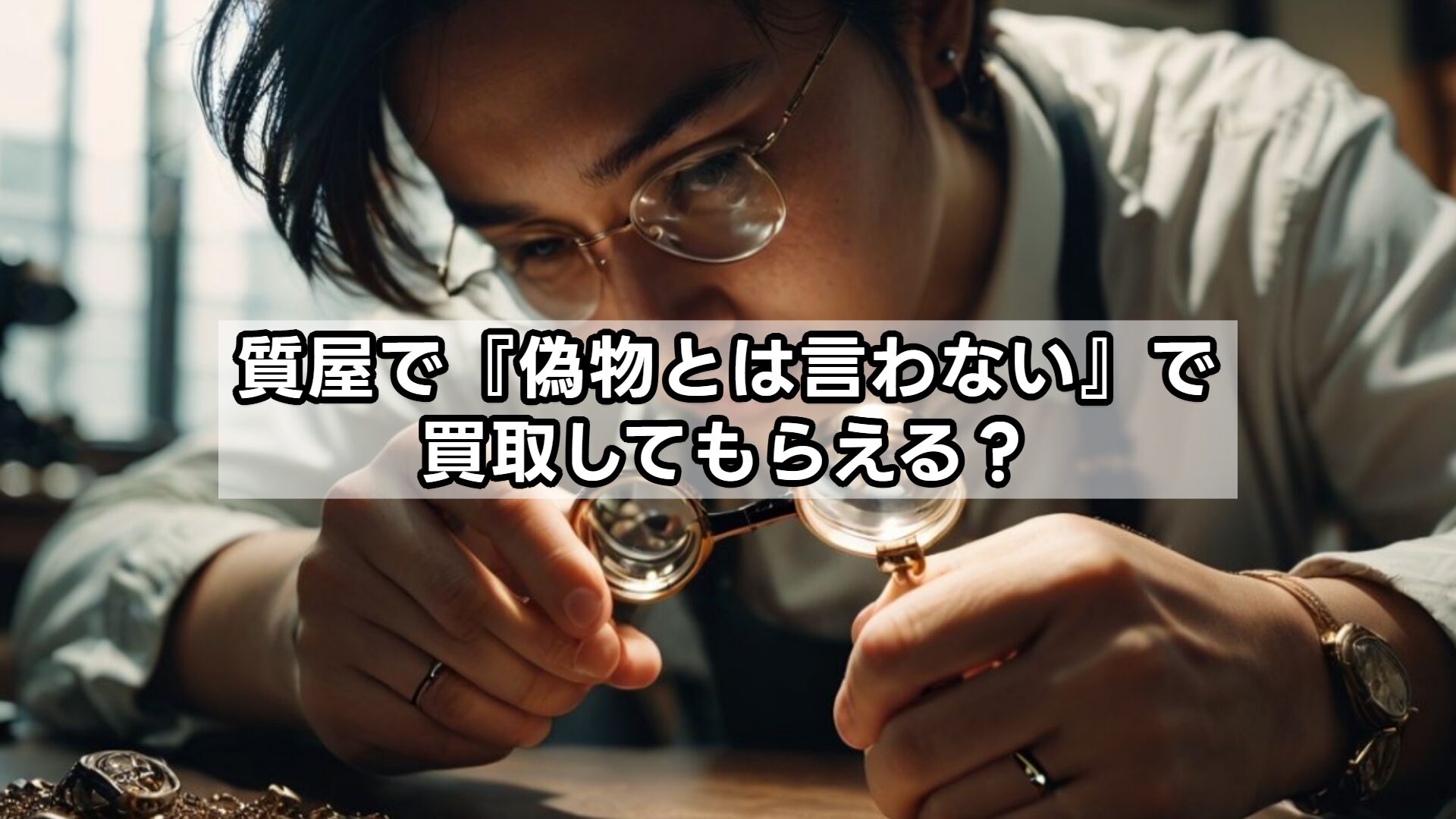 質屋で『偽物とは言わない』で買取してもらえる？