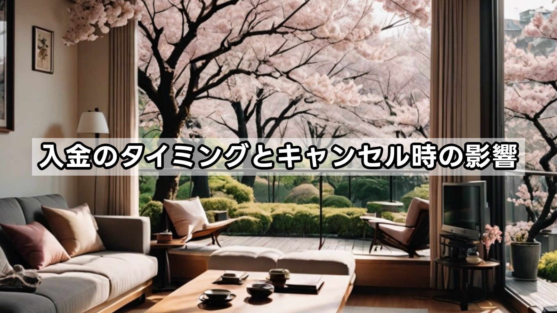 入金のタイミングとキャンセル時の影響