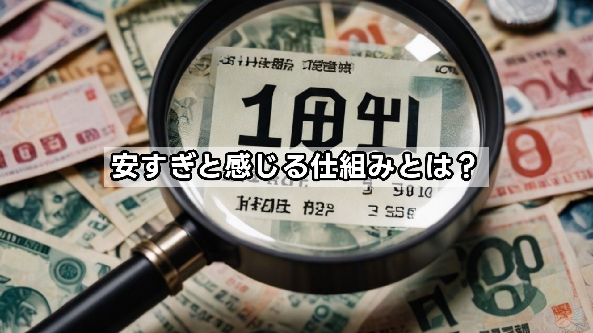 安すぎと感じる仕組みとは？