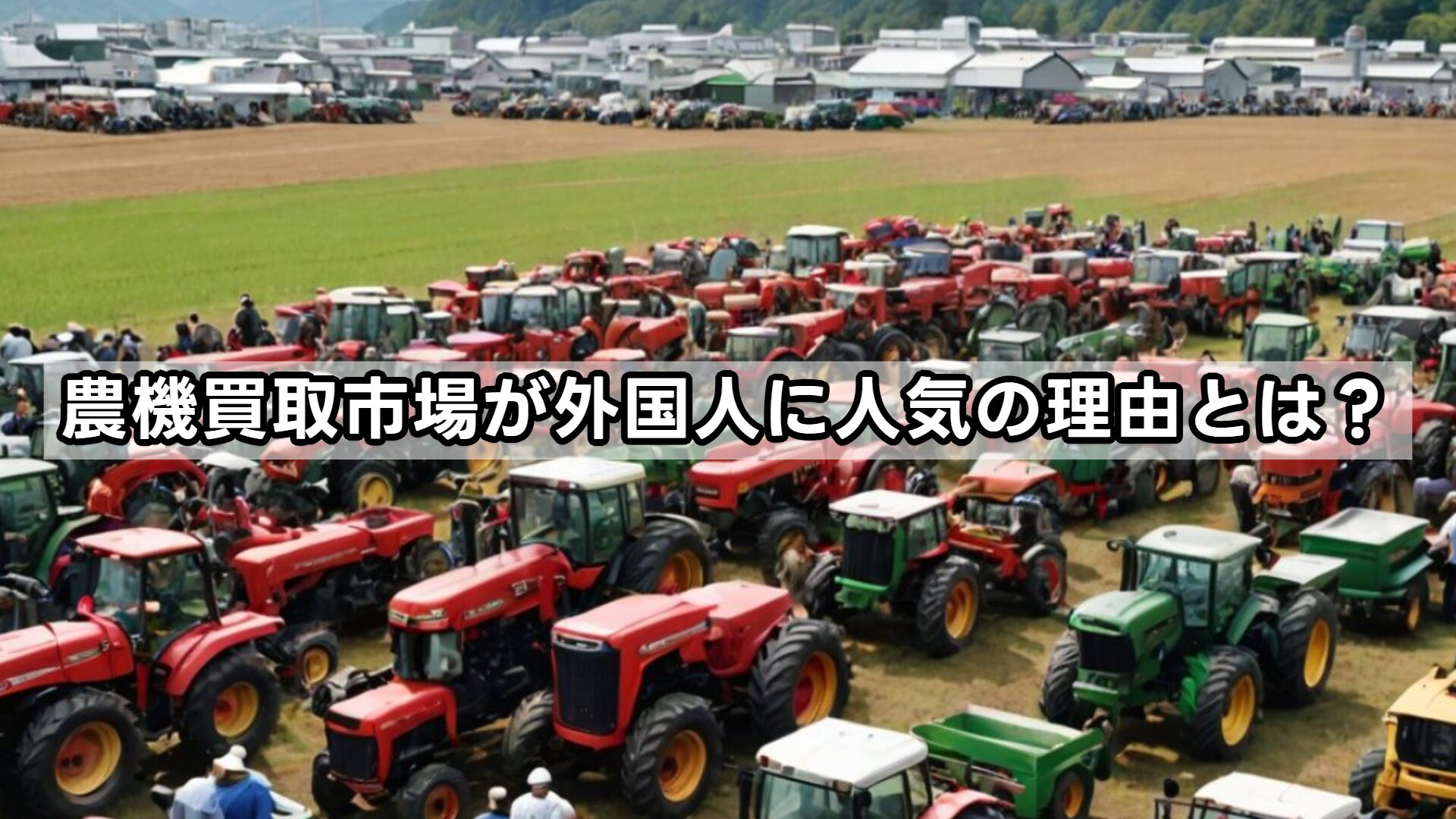 農機買取市場が外国人に人気の理由とは？