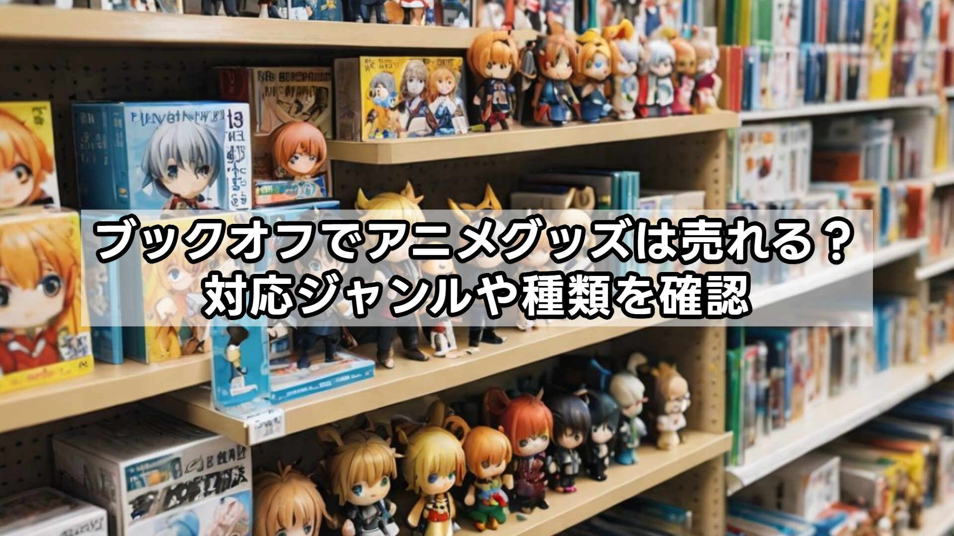 ブックオフでアニメグッズは売れる？対応ジャンルや種類を確認