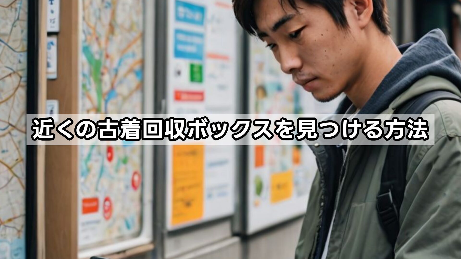 近くの古着回収ボックスを見つける方法