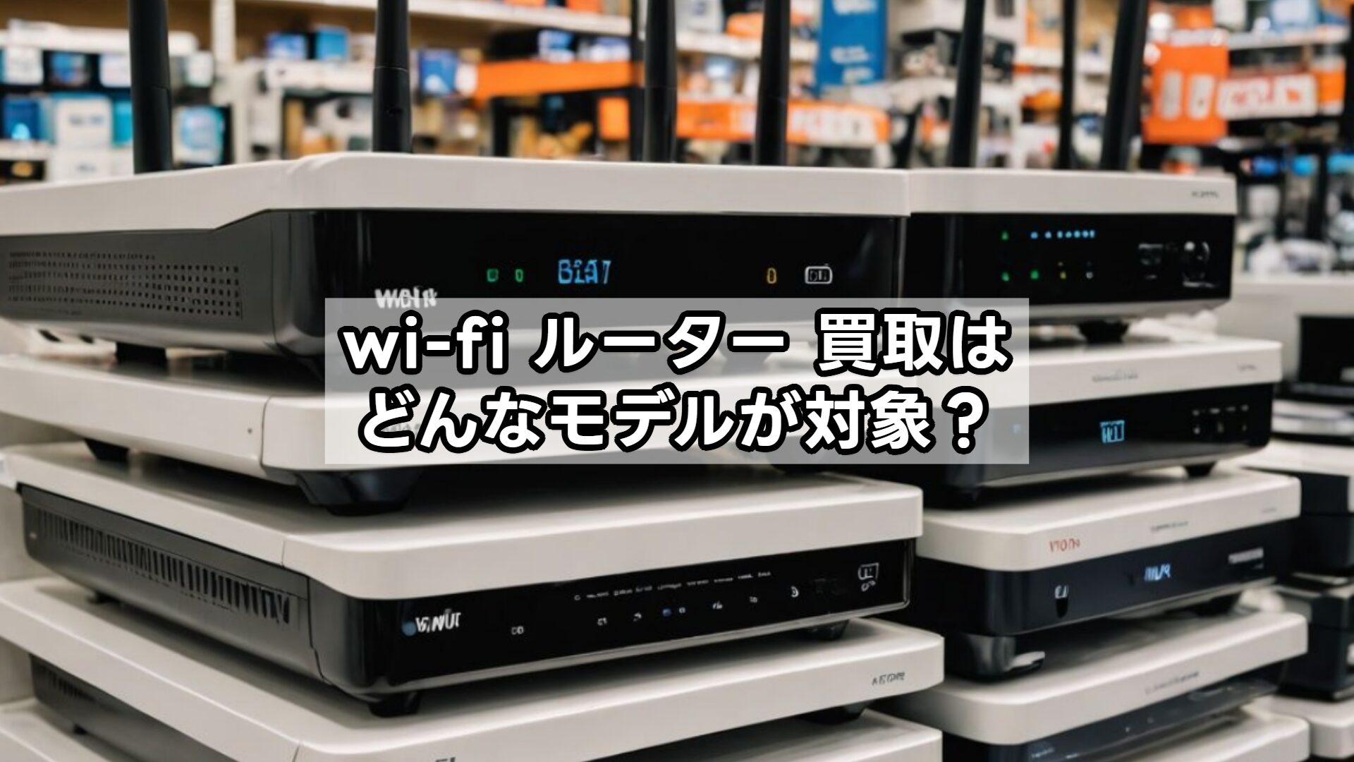 wi-fi ルーター 買取はどんなモデルが対象？