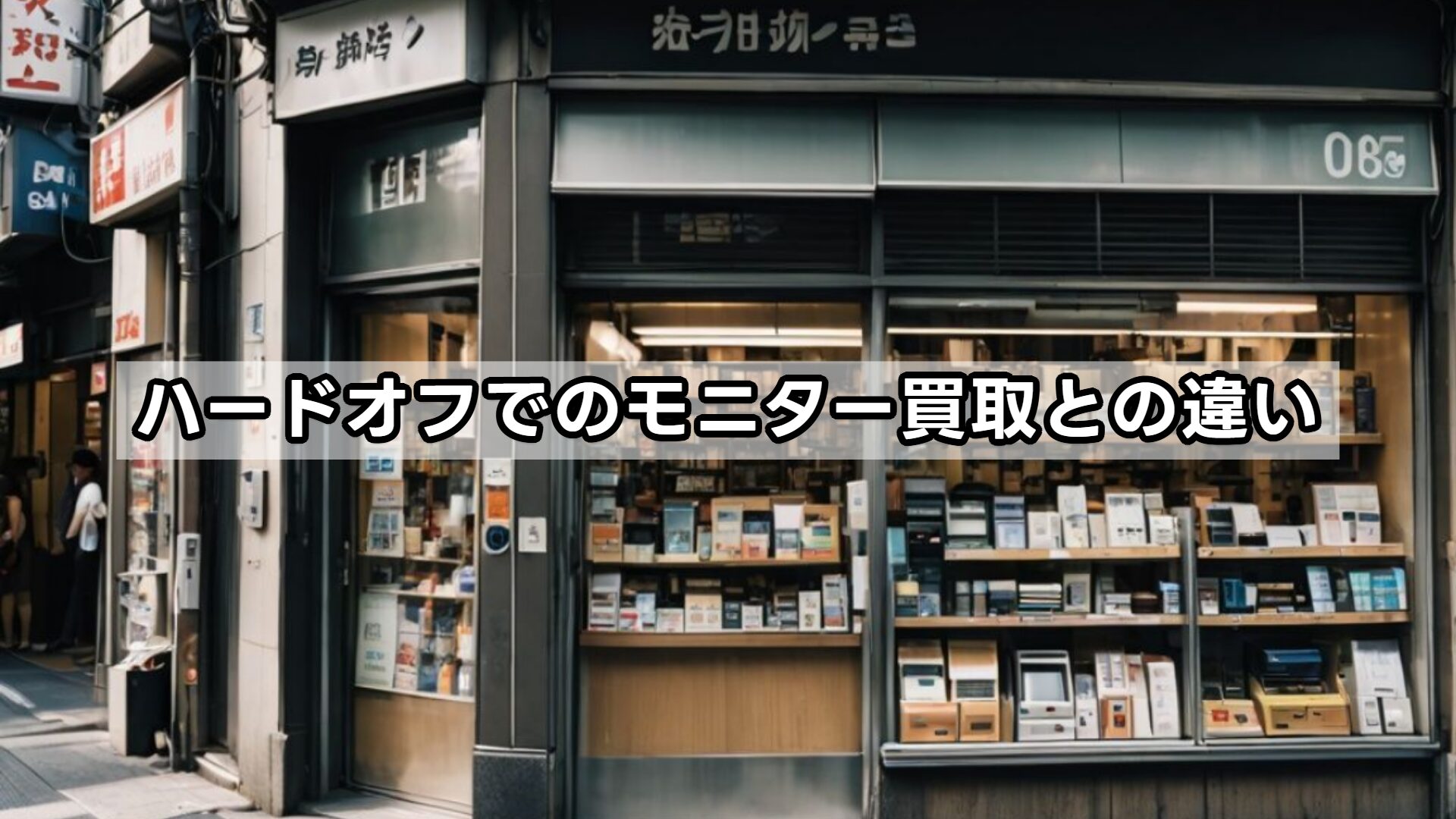 ハードオフでのモニター買取との違い