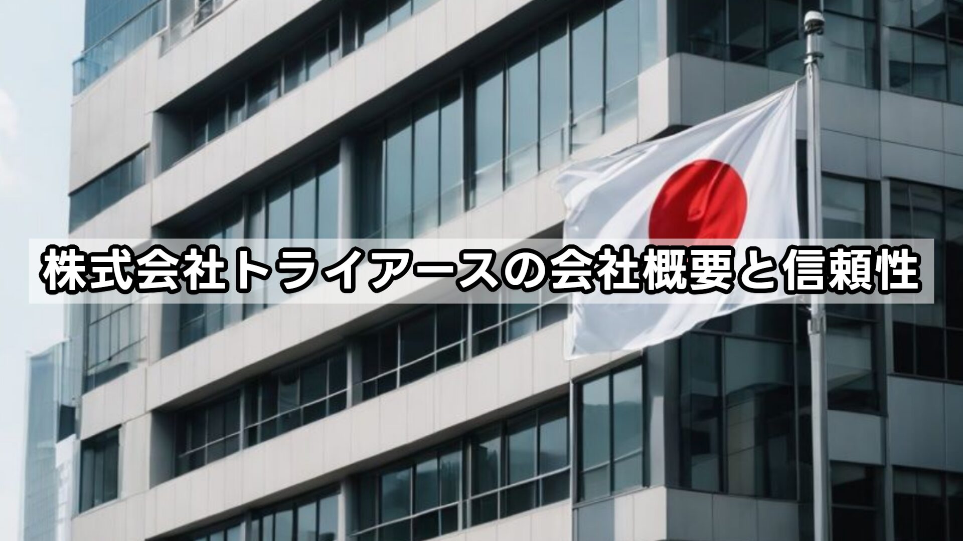 株式会社トライアースの会社概要と信頼性