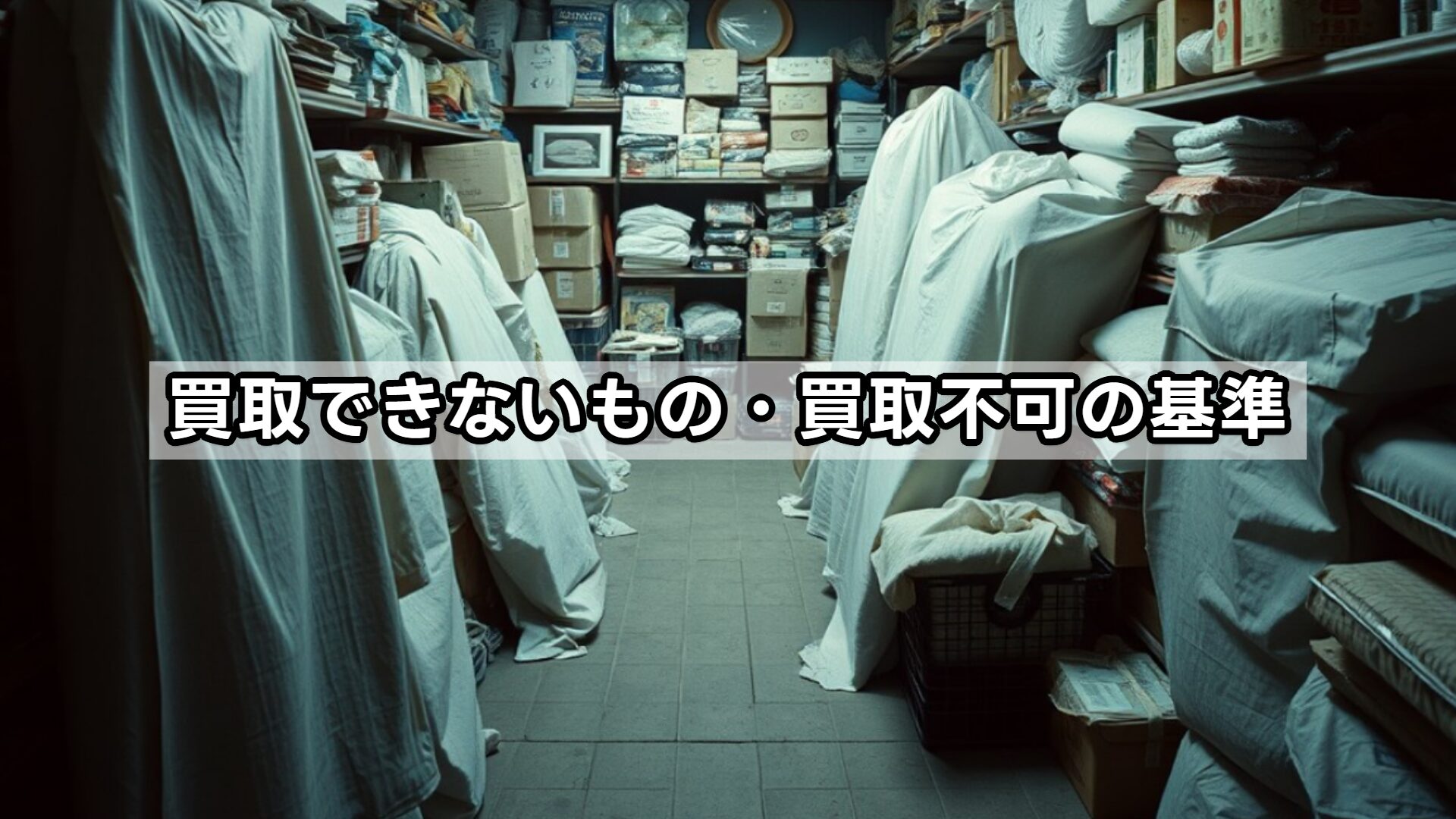買取できないもの・買取不可の基準