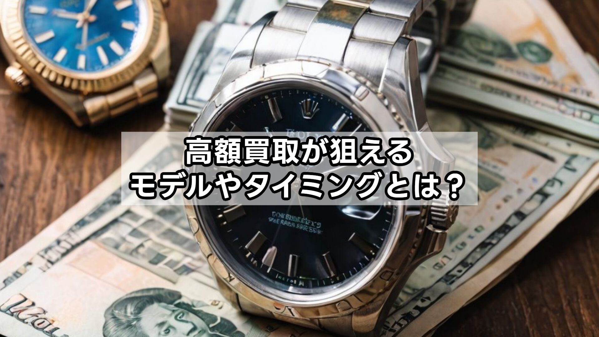 高額買取が狙えるモデルやタイミングとは？