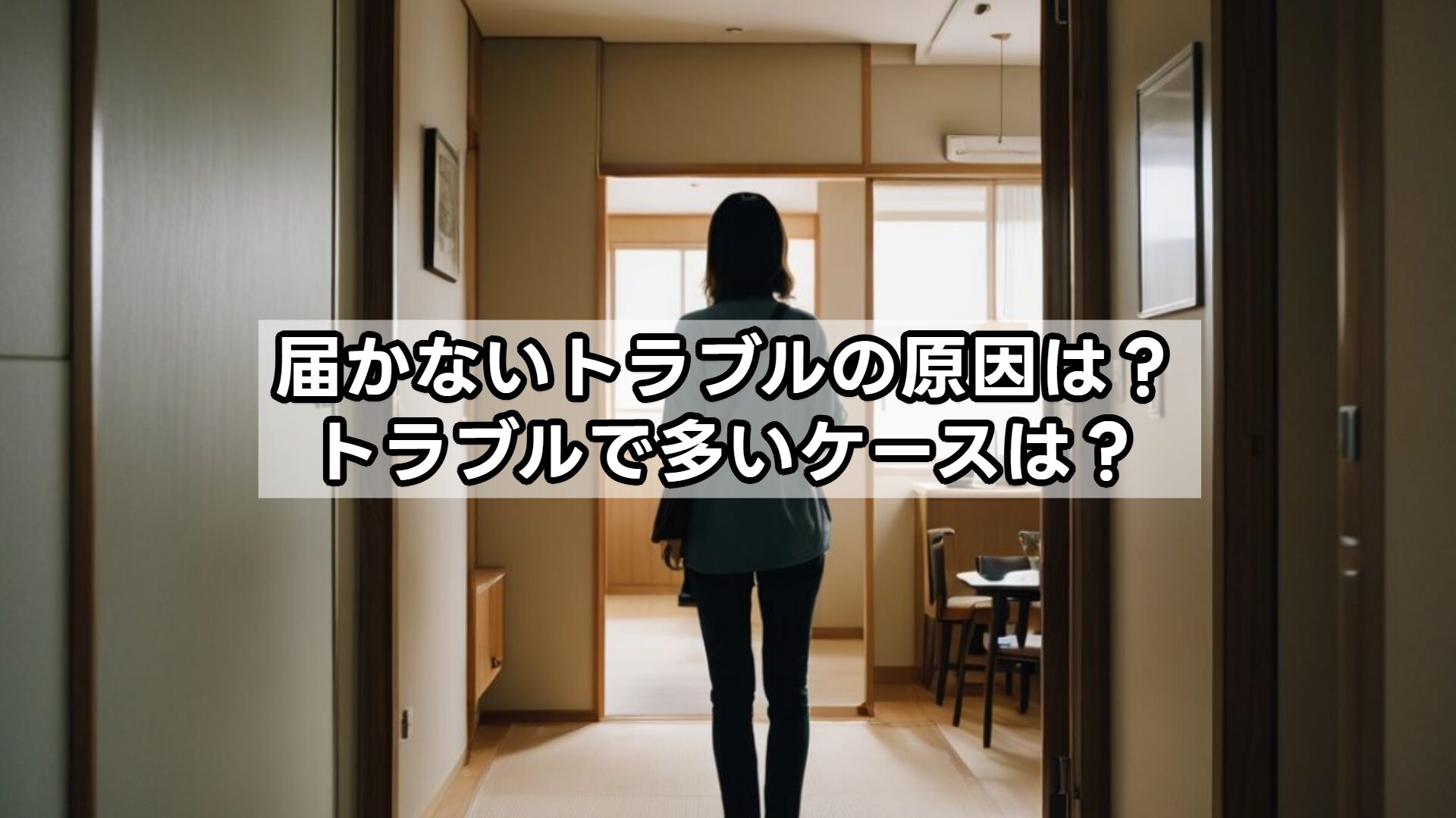 届かないトラブルの原因は？トラブルで多いケースは？