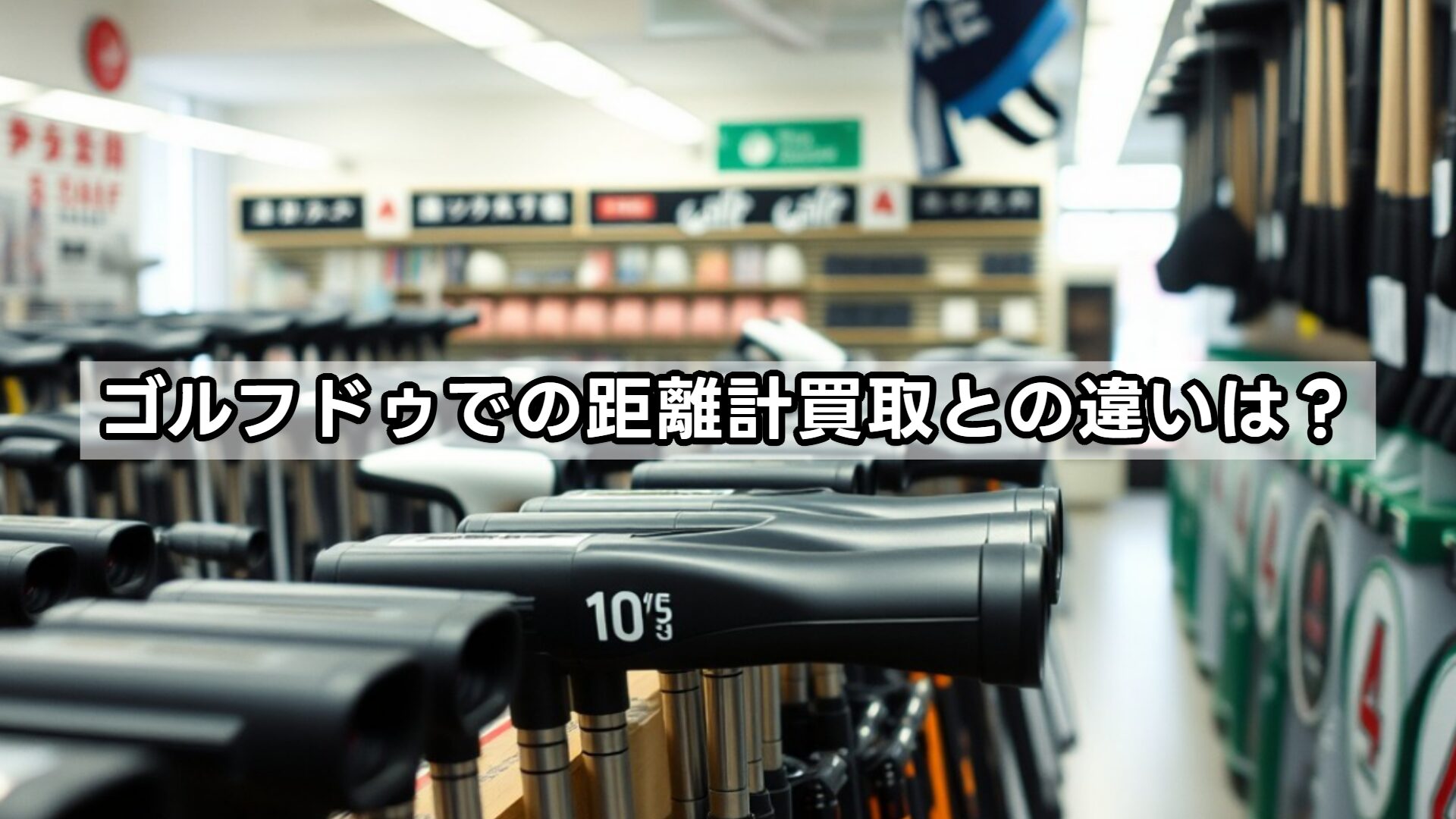 ゴルフドゥでの距離計買取との違いは？