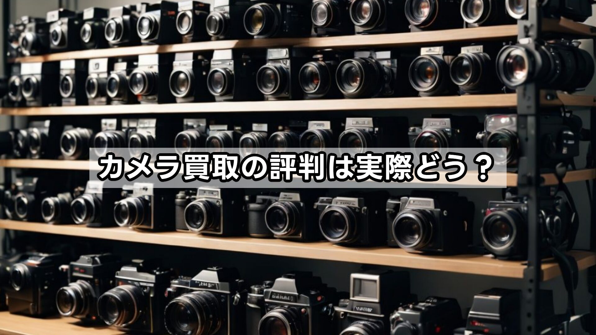 カメラ買取の評判は実際どう？