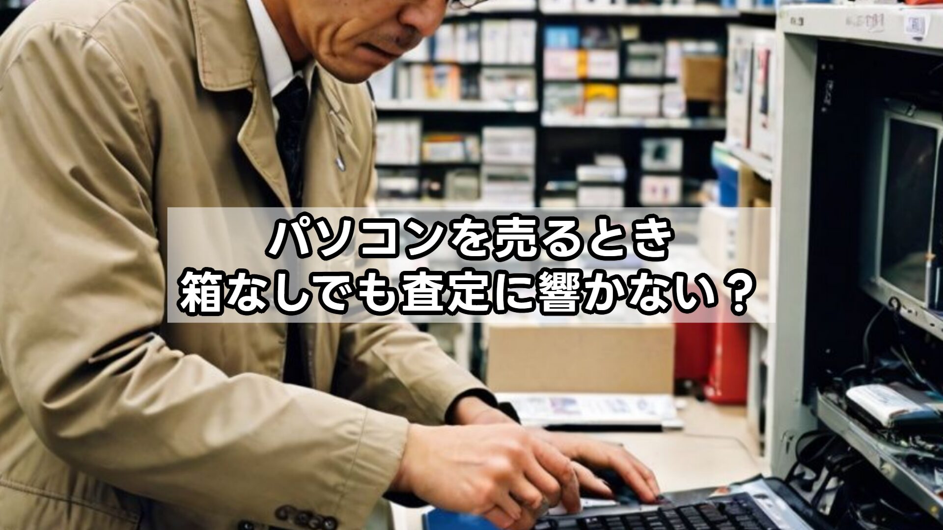 パソコンを売るとき、箱なしでも査定に響かない？