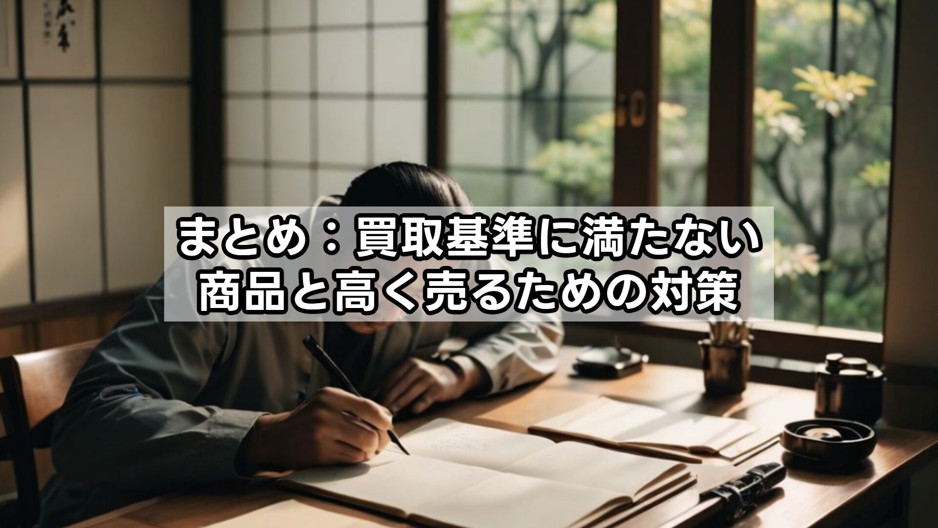 まとめ：買取基準に満たない商品と高く売るための対策