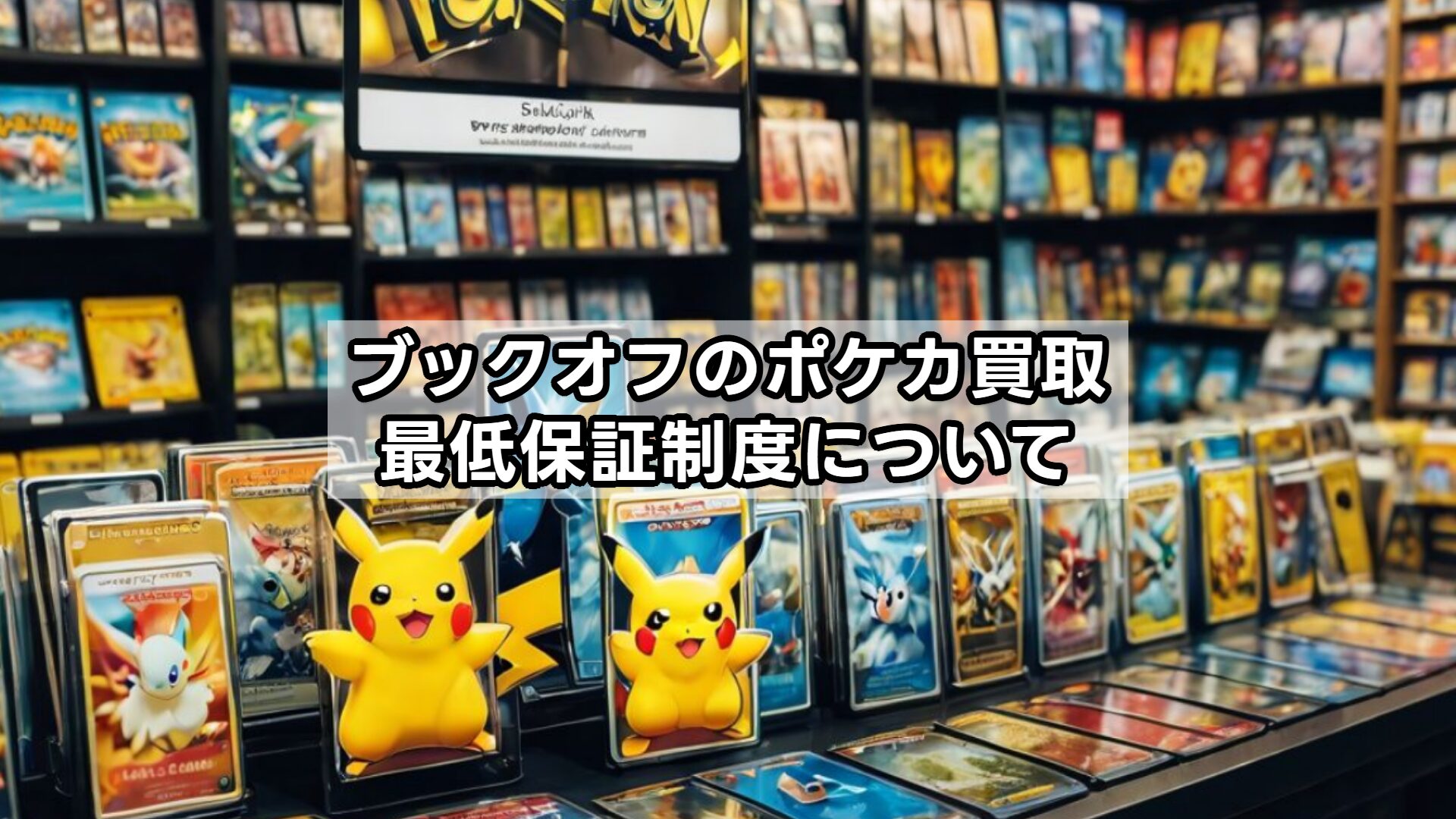 ブックオフのポケカ買取、最低保証制度について