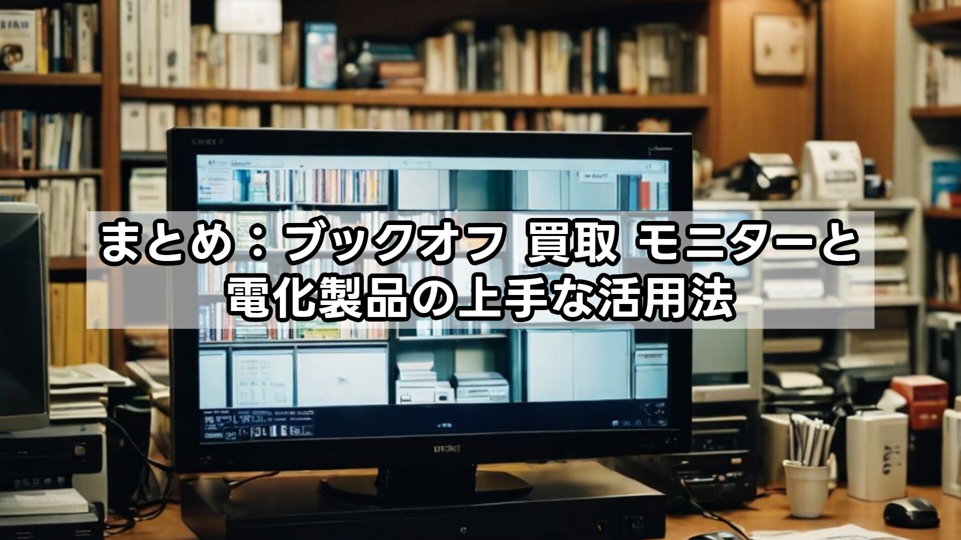 まとめ：ブックオフ 買取 モニターと電化製品の上手な活用法