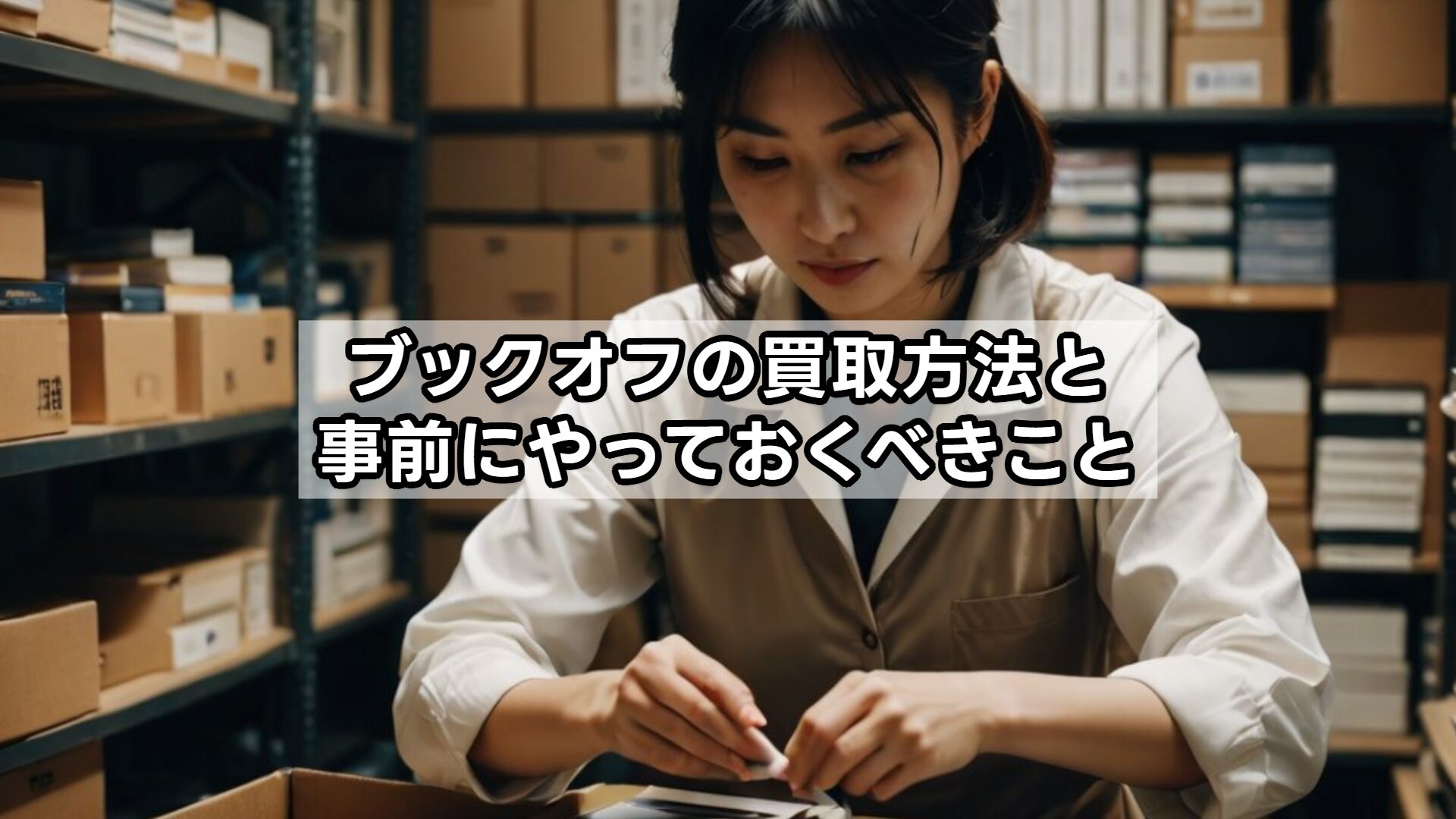 ブックオフの買取方法と事前にやっておくべきこと