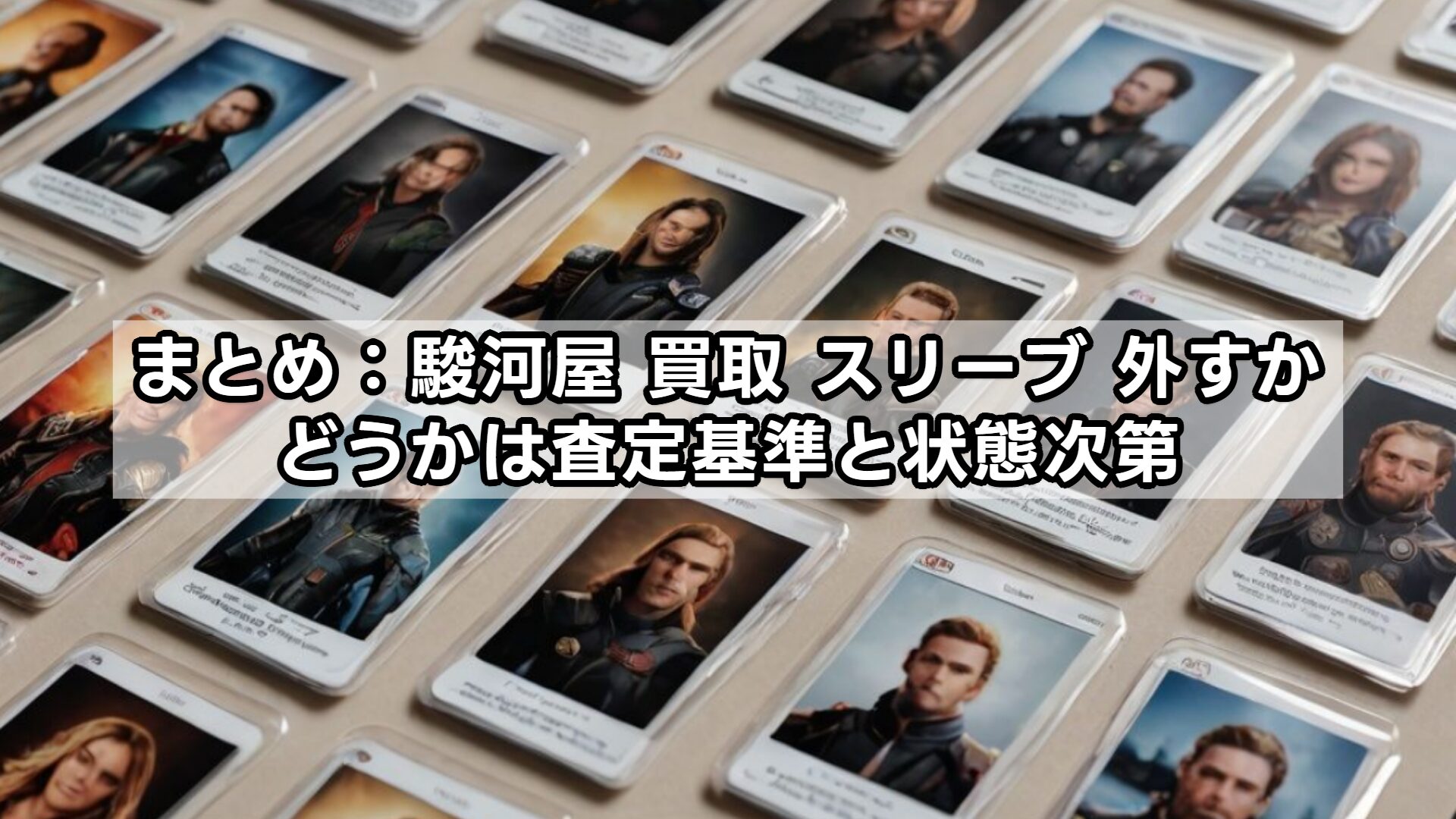 まとめ：駿河屋 買取 スリーブ 外すかどうかは査定基準と状態次第