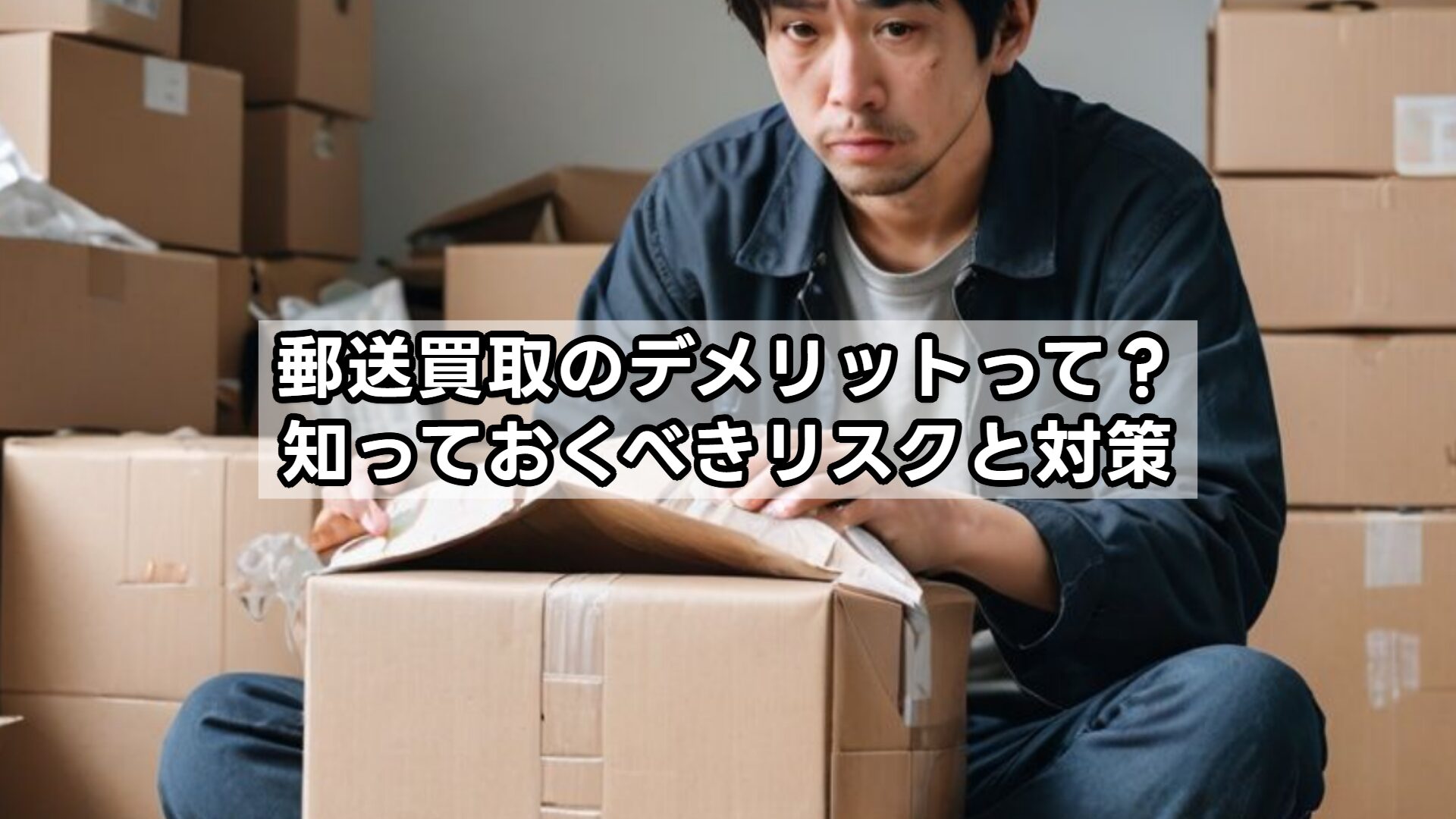 郵送買取のデメリットって？知っておくべきリスクと対策