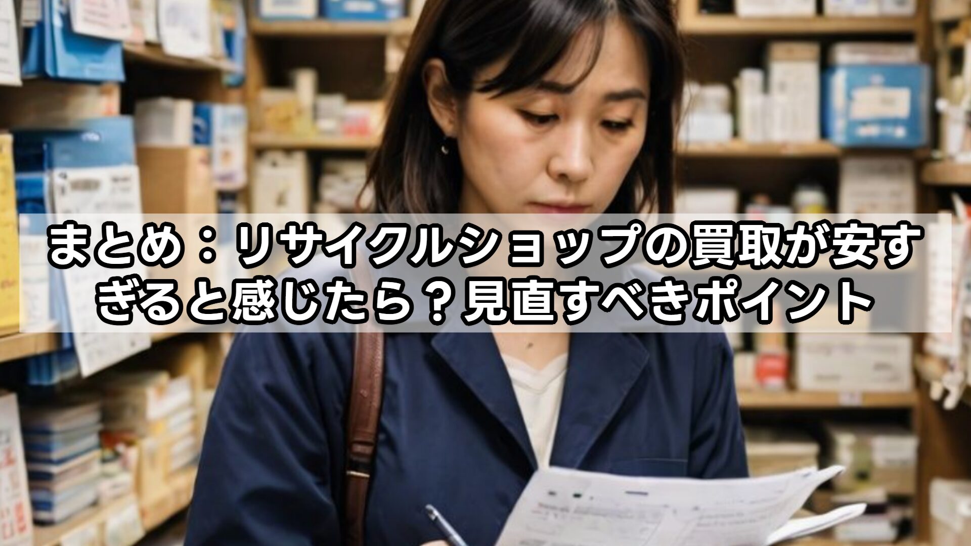 まとめ：リサイクルショップの買取が安すぎると感じたら？見直すべきポイント