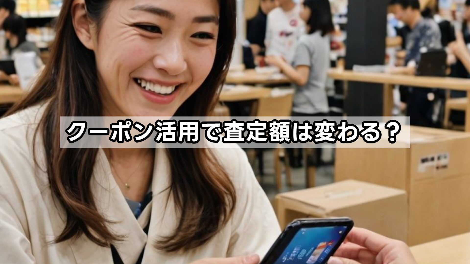 クーポン活用で査定額は変わる？