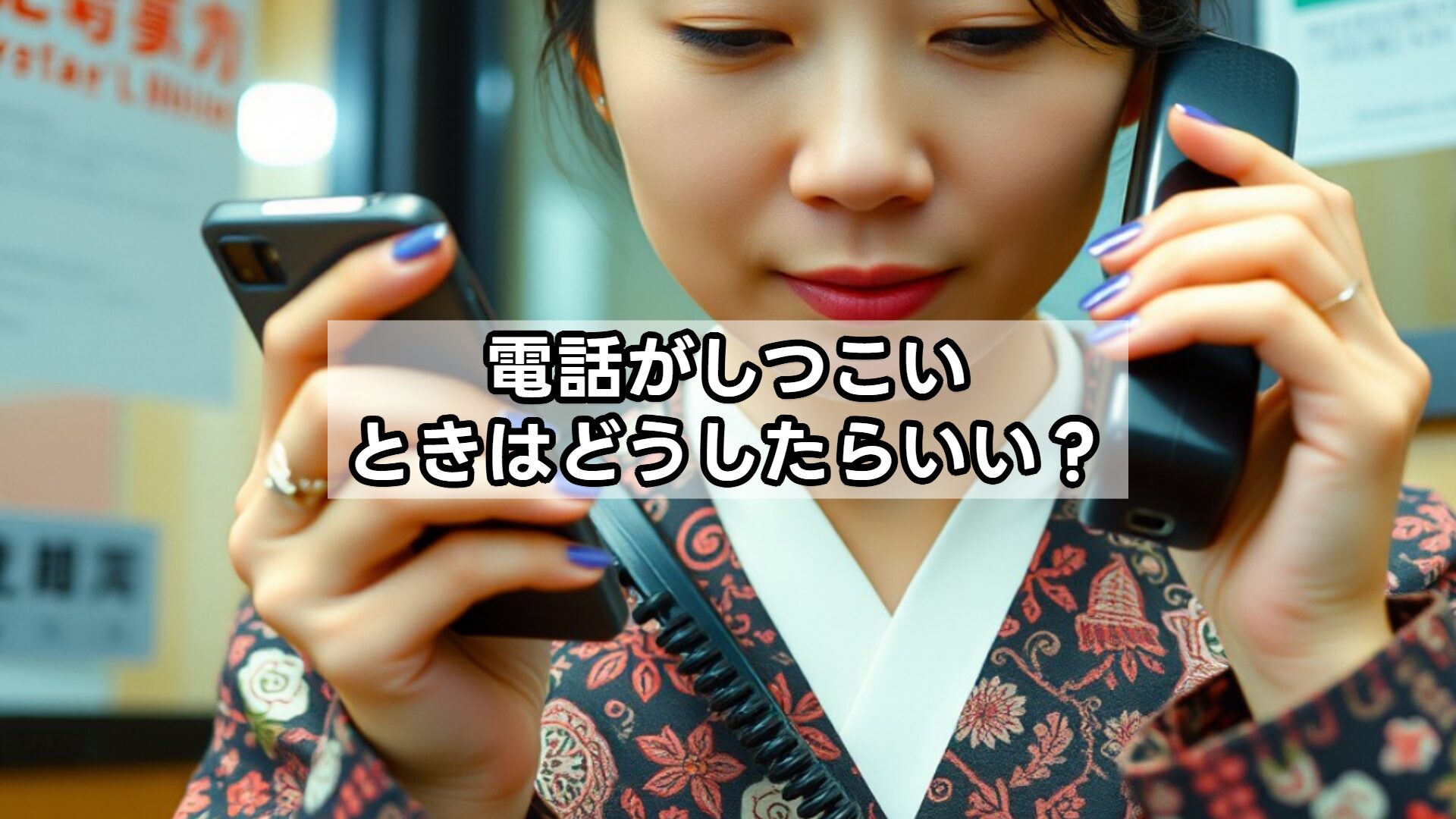 電話がしつこいときはどうしたらいい？