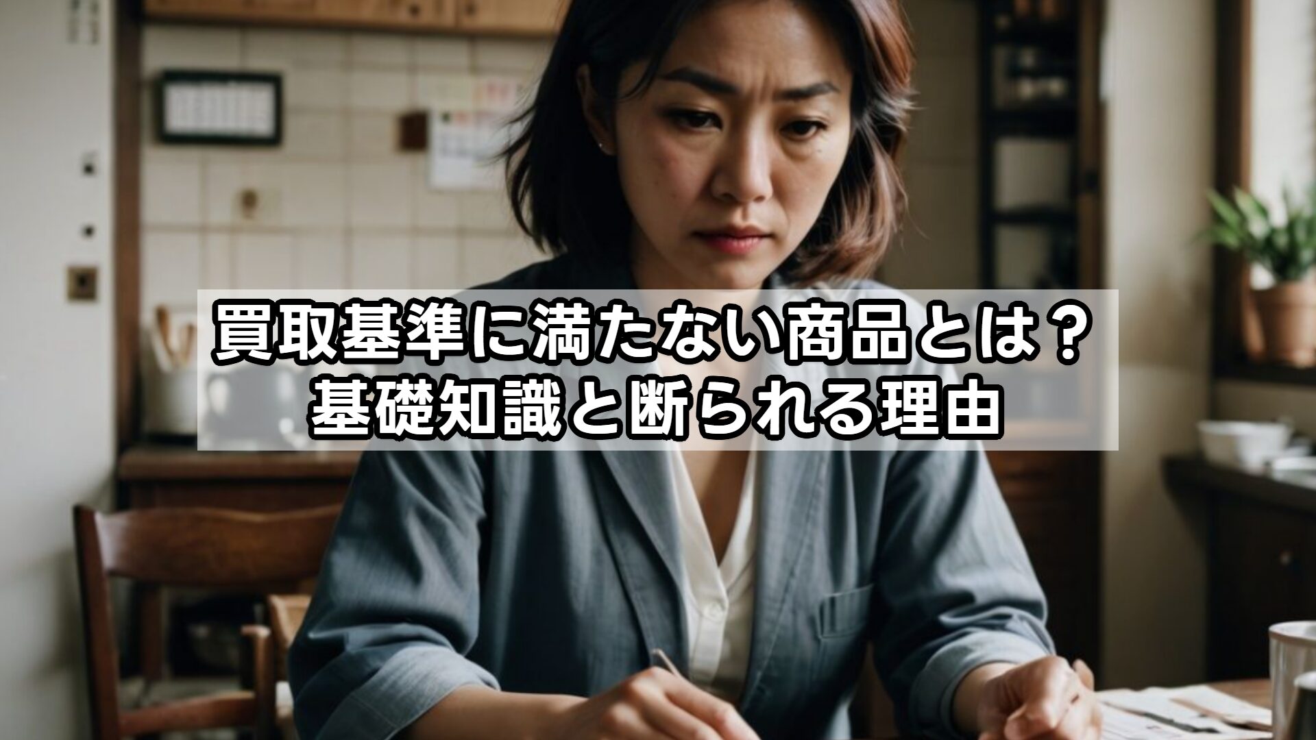 買取基準に満たない商品とは？基礎知識と断られる理由