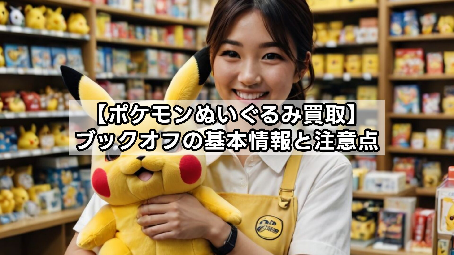 【ポケモンぬいぐるみ買取】ブックオフの基本情報と注意点