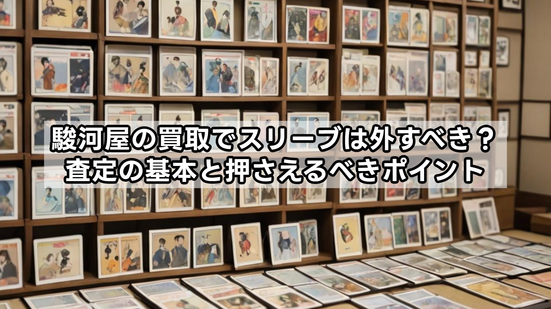 駿河屋の買取でスリーブは外すべき？査定の基本と押さえるべきポイント
