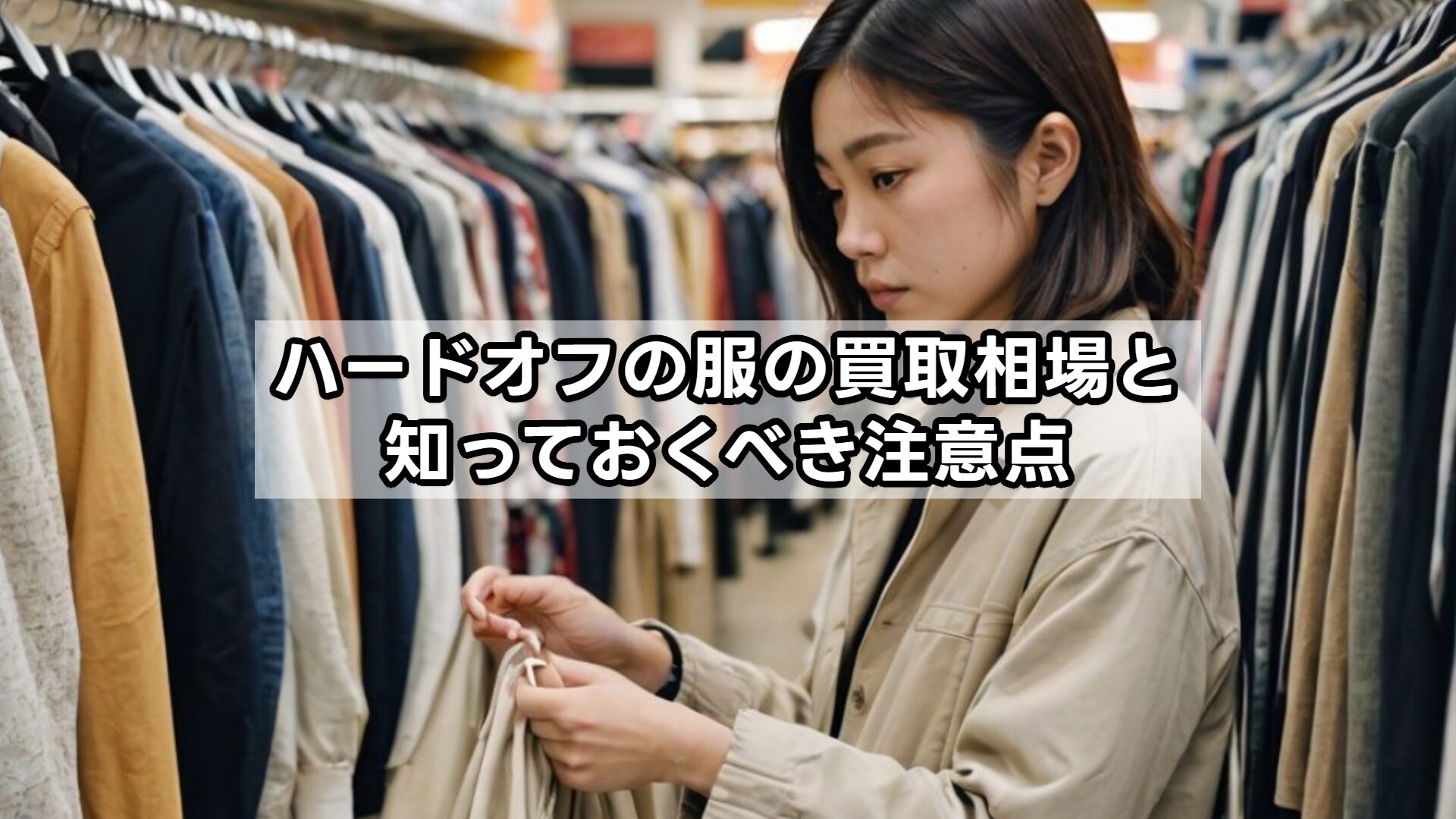 ハードオフの服の買取相場と知っておくべき注意点