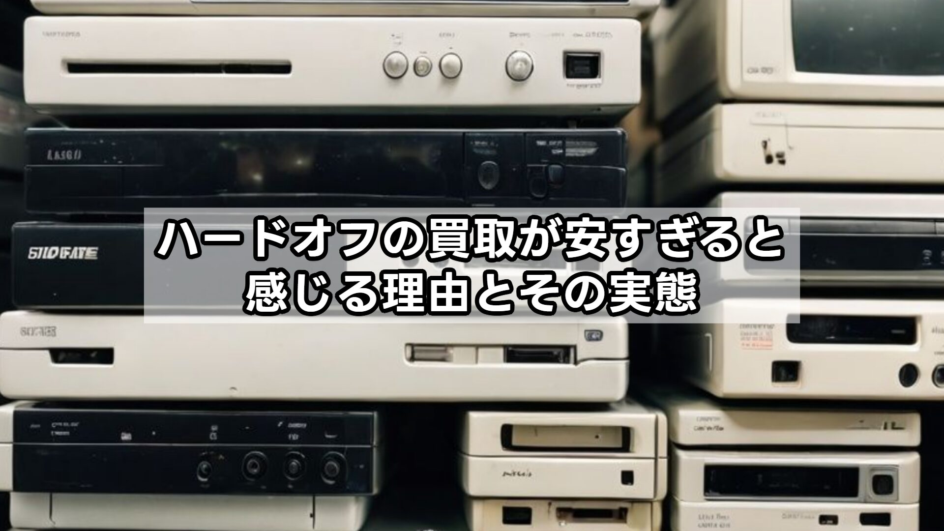 ハードオフの買取が安すぎると感じる理由とその実態
