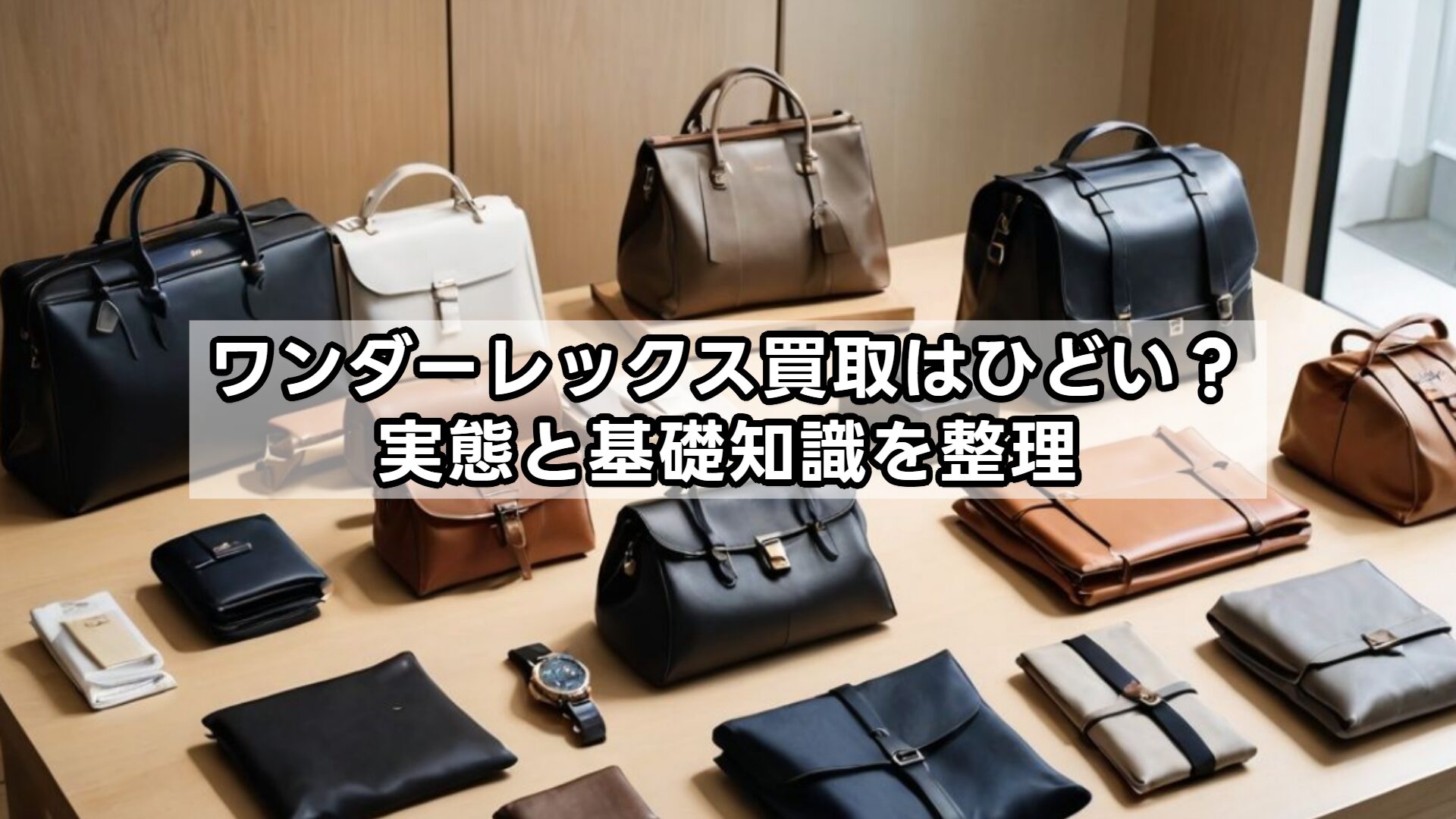ワンダーレックス買取はひどい？実態と基礎知識を整理