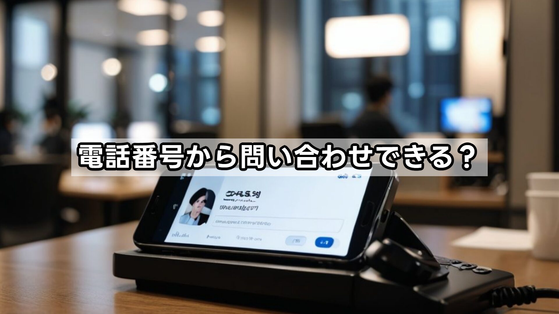 電話番号から問い合わせできる？