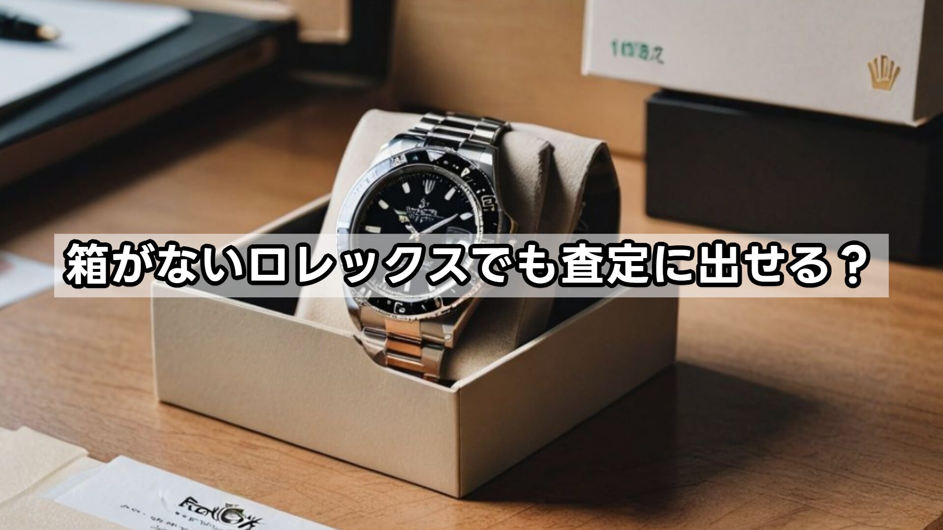 箱がないロレックスでも査定に出せる？