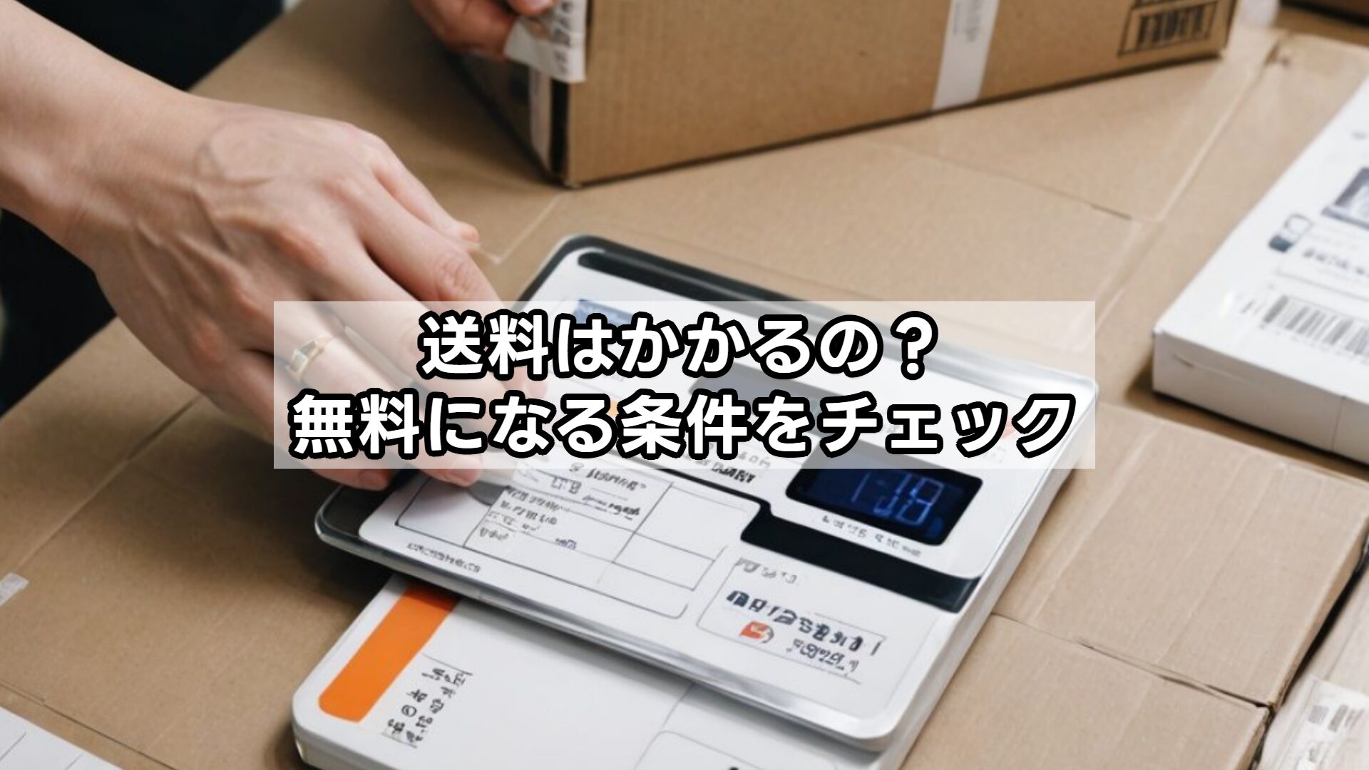 送料はかかるの？無料になる条件をチェック