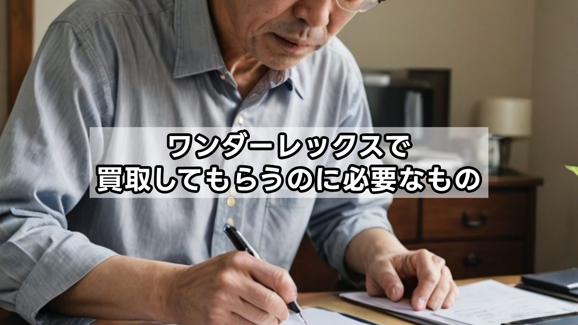 ワンダーレックスで買取してもらうのに必要なもの