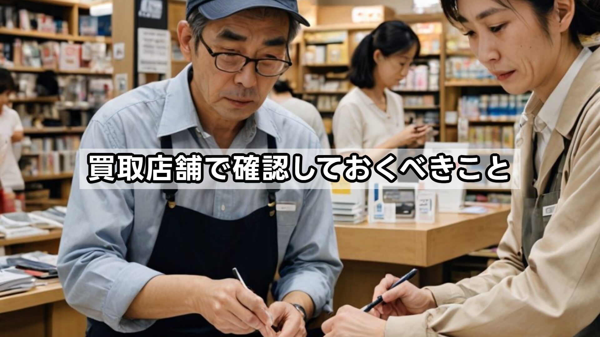 買取店舗で確認しておくべきこと