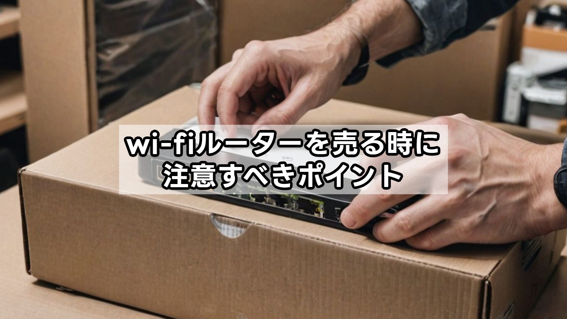 wi-fiルーターを売る時に注意すべきポイント