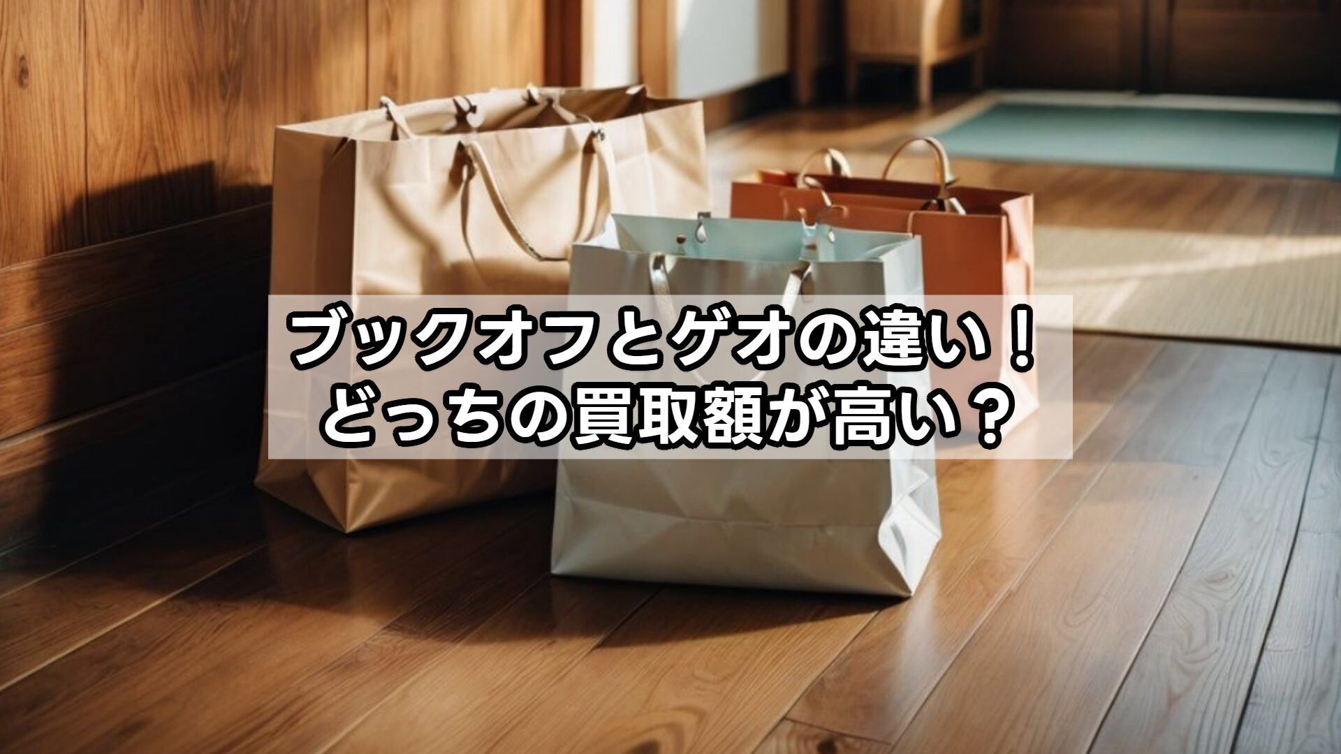 ブックオフとゲオの違い！どっちの買取額が高い？