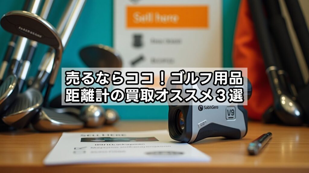 ゴルフパートナーでの距離計買取は微妙…。売るならココ!ゴルフ用品、距離計の買取店オススメ3選