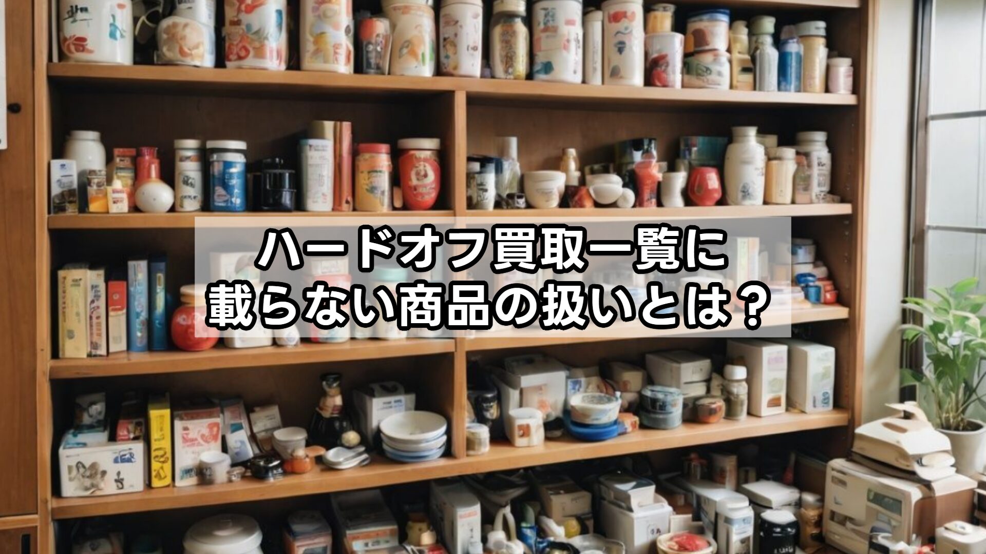 ハードオフ買取一覧に載らない商品の扱いとは？