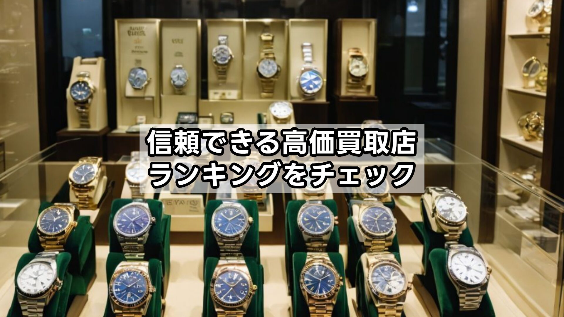 信頼できる高価買取店ランキングをチェック