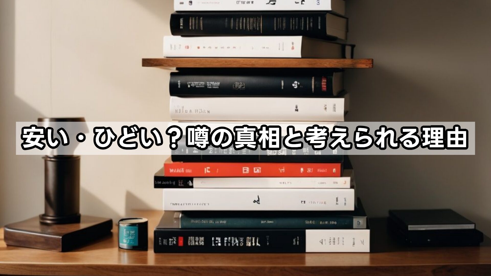 安い・ひどい？噂の真相と考えられる理由