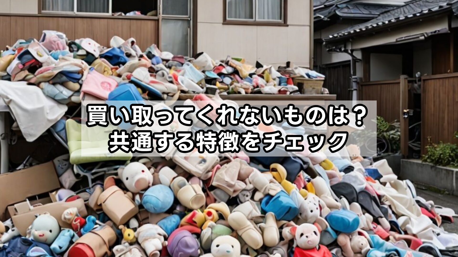 買い取ってくれないものは？共通する特徴をチェック