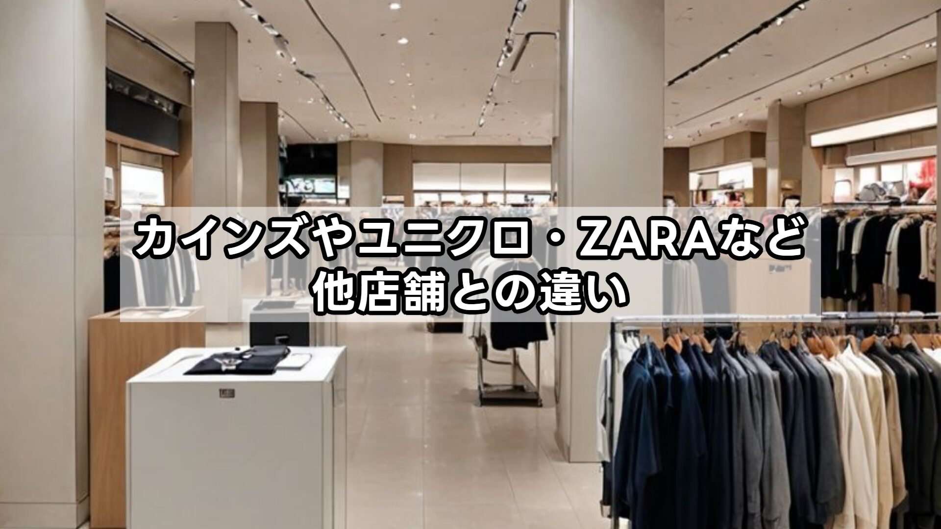 カインズやユニクロ・ZARAなど他店舗との違い