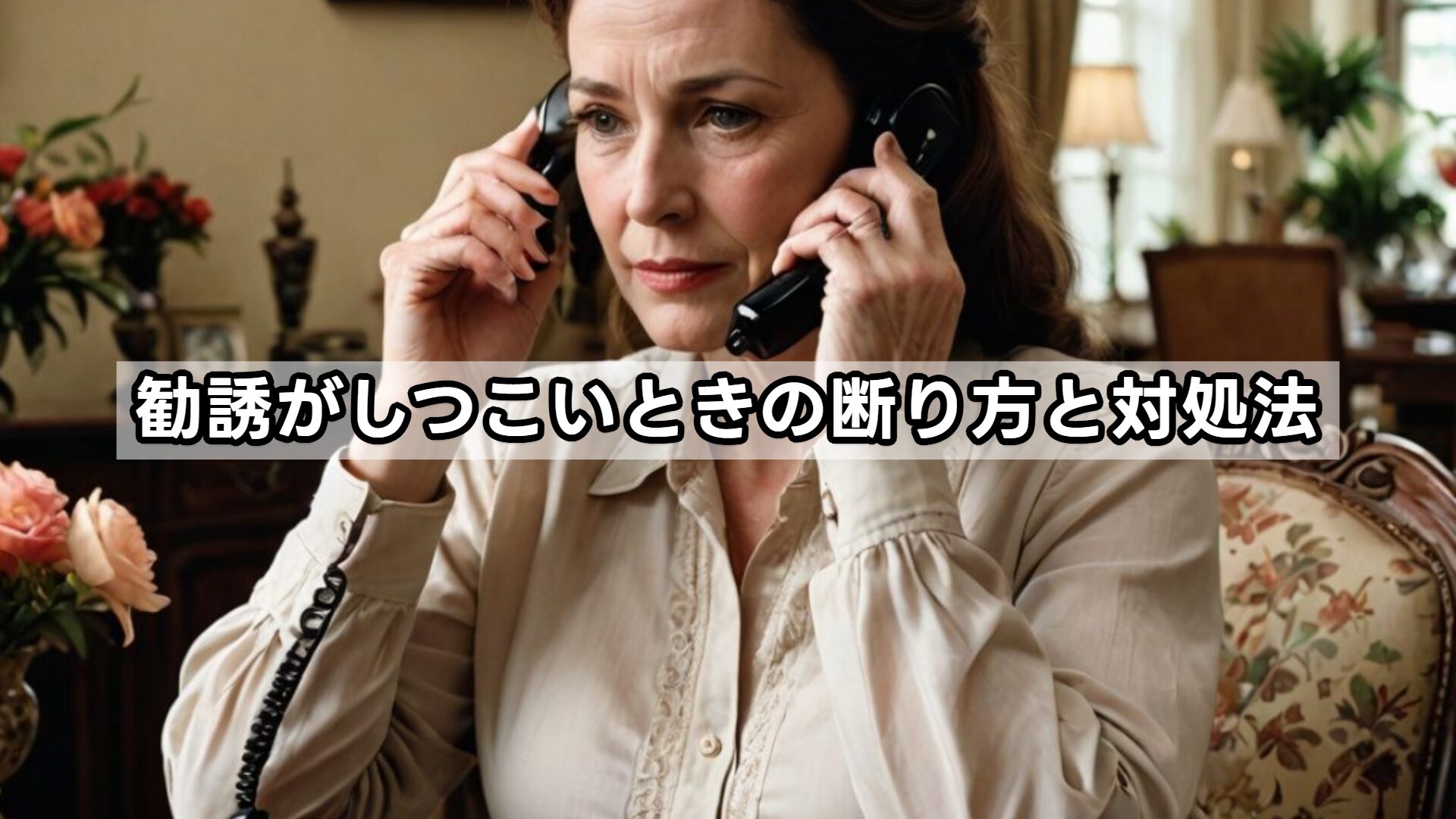 勧誘がしつこいときの断り方と対処法