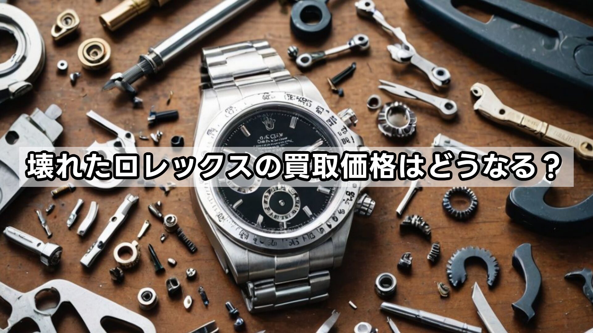 壊れたロレックスの買取価格はどうなる？