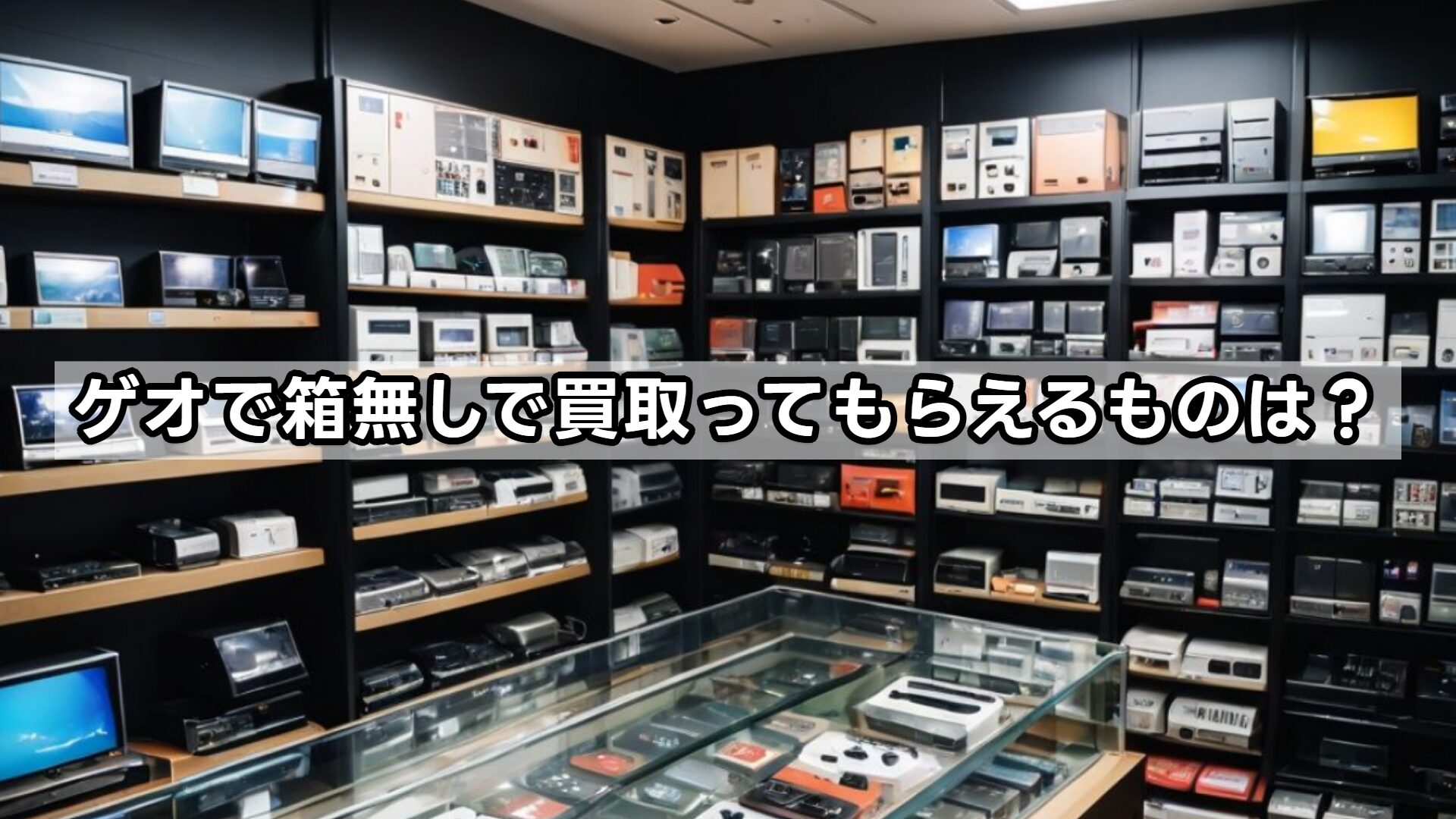 ゲオで箱無しで買取ってもらえるものは？