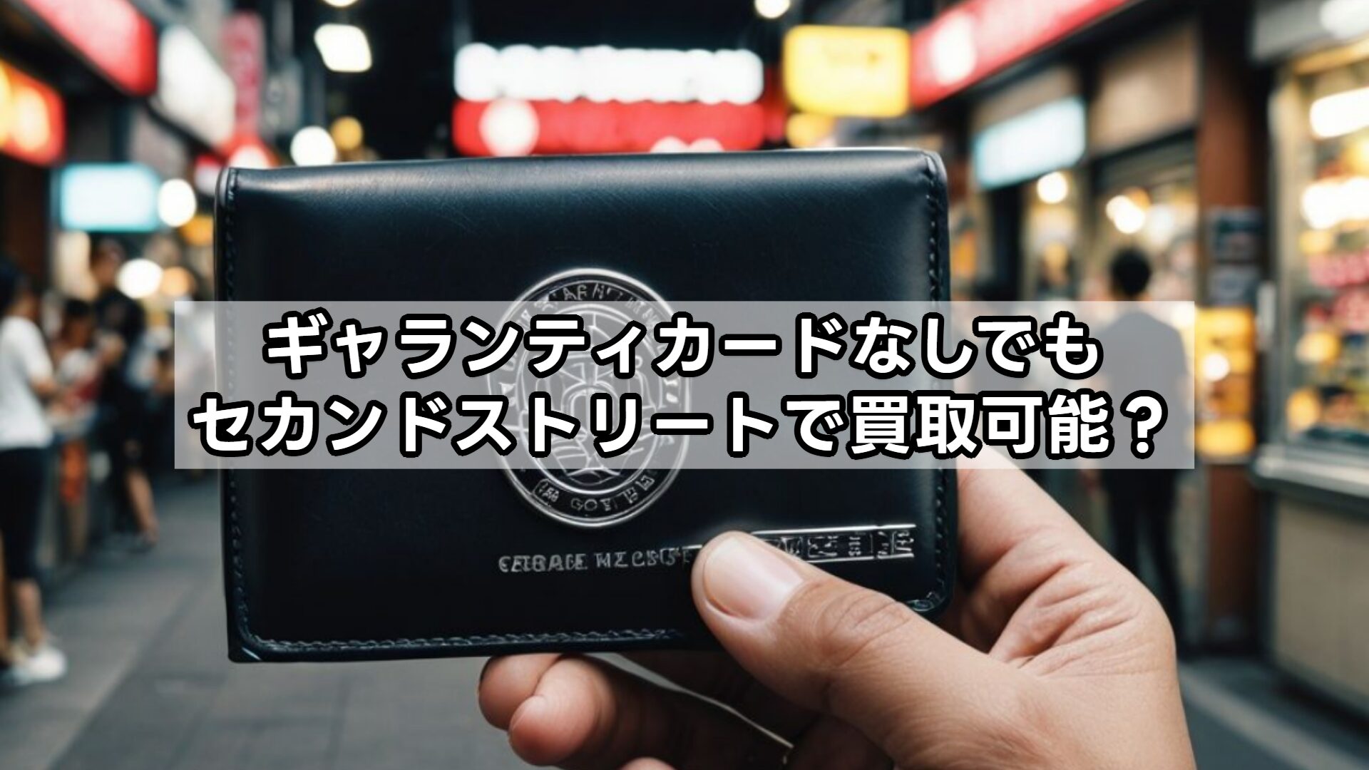 ギャランティカードなしでもセカンドストリートで買取可能？