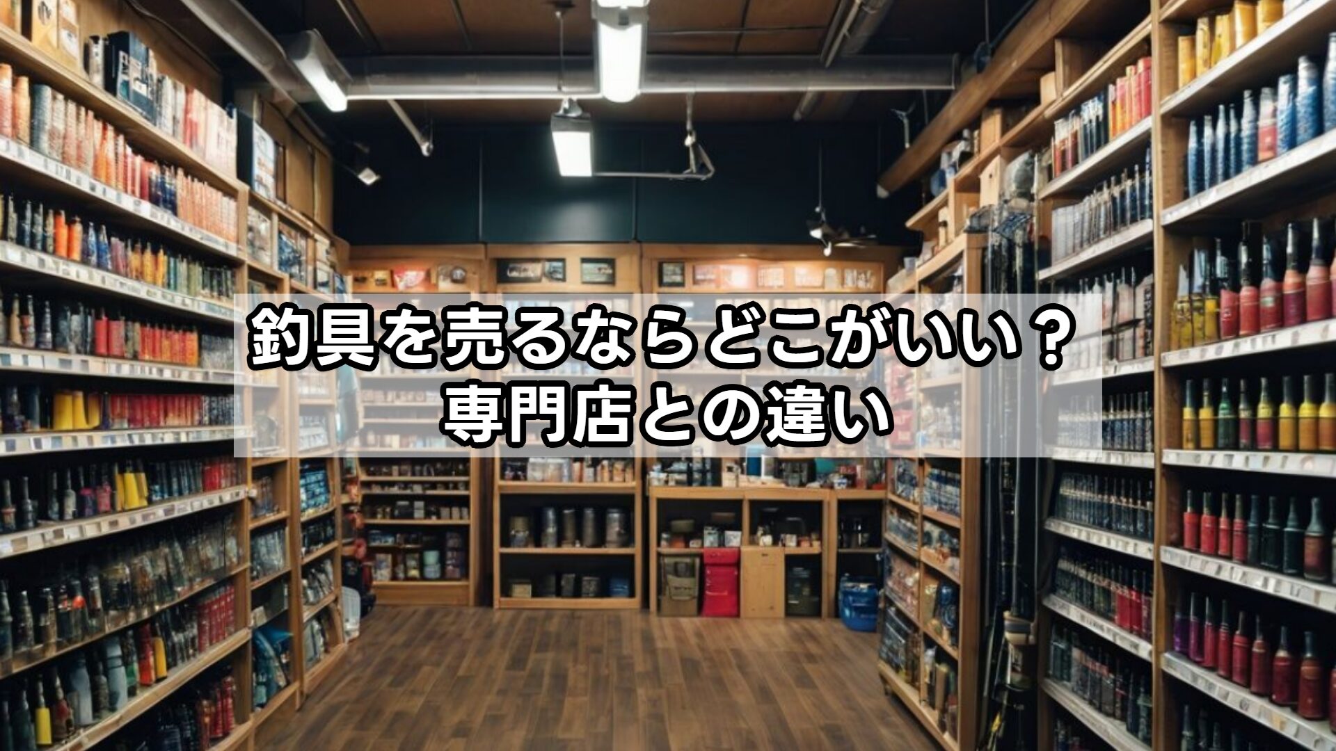 釣具を売るならどこがいい？専門店との違い