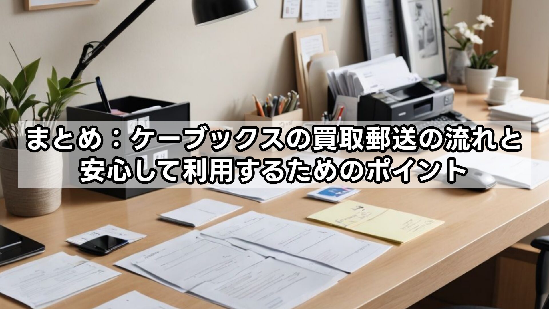 まとめ：ケーブックスの買取郵送の流れと安心して利用するためのポイント