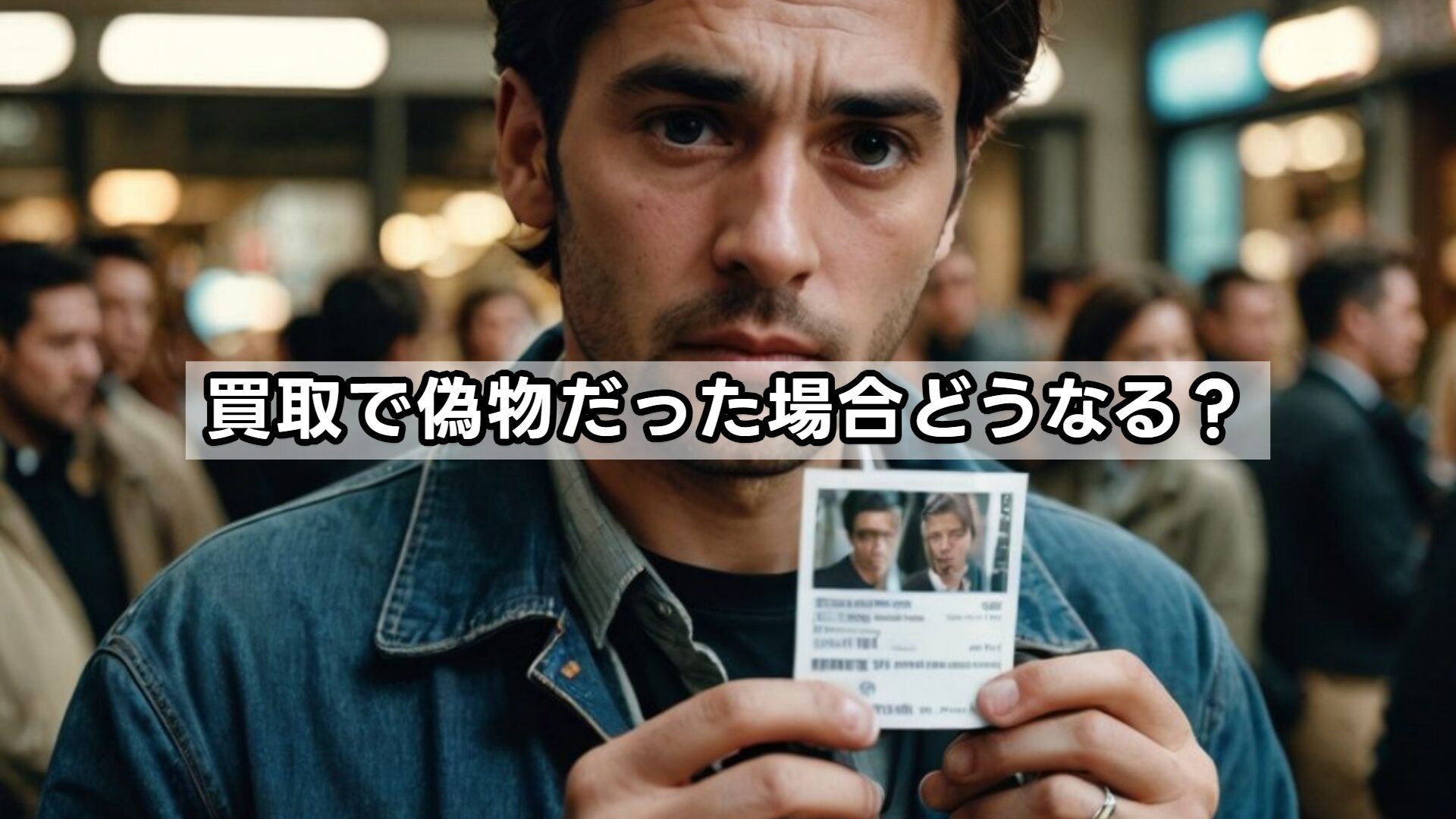 買取で偽物だった場合どうなる？